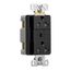Tvss Receptacle, Led Indicat & Alarm, #14-#10 Awg 20A, 840J, Black, Straight Blade, TR5362BKS