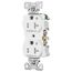 Arrow Hart Heavy Duty Industrial Duplex Receptacle, Dual Control, #14-10 Awg 20A 125V, 2-Pole,, TR5362CDW
