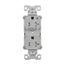 Arrow HartIndustrial Duplex Receptacle, Half Control, #14-10 Awg 20A 125V, Gray, 2-Pole, TR5362CHGY