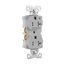 Arrow HartIndustrial Duplex Receptacle, Half Control, #14-10 Awg 20A 125V, Gray, 2-Pole, TR5362CHGY