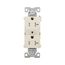 Arrow Hart Heavy-Duty Industrial Duplex Receptacle, #14-10 Awg 20A 125V, Light Almond, TR5362LA