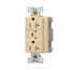 Tvss Receptacle, Led Indicat & Alarm, #14-#10 Awg 20A, 840J, Ivory, Straight Blade, TR5362VS