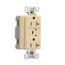 Tvss Receptacle, Led Indicat & Alarm, #14-#10 Awg 20A, 840J, Ivory, Straight Blade, TR5362VS
