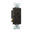 Heavy-Duty Industrial Single Receptacle, #14-10 Awg 15A 125V, Black, TR6250BK-BOX