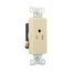 Heavy-Duty Industrial Single Receptacle, #14-10 Awg 15A 125V, Ivory, TR6250V-BOX