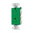 Heavy-Duty Industrial Duplex Receptacle, #14-10 Awg 15A 125V, Green, TR6252CDGN