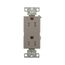 Heavy-Duty Industrial Duplex Receptacle, #14-10 Awg 15A 125V, Gray, Impact-Resistant & Back Body, TR6252GY-BOX