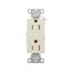 Heavy-Duty Industrial Duplex Receptacle, #14-10 Awg 15A 125V, Light Almond, TR6252LA-BOX