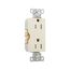 Heavy-Duty Industrial Duplex Receptacle, #14-10 Awg 15A 125V, Light Almond, TR6252LA-BOX