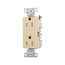Heavy-Duty Industrial Duplex Receptacle, #14-10 Awg 15A 125V, Ivory, TR6252V-BOX