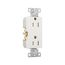 Heavy-Duty Industrial Duplex Receptacle, #14-10 Awg 15A 125V, Impact-Resistant & Back Body, TR6252W-BOX