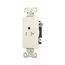 Heavy-Duty Industrial Single Receptacle, #14-10 Awg 20A 125V, Light Almond, TR6350LA-BOX