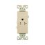 Heavy-Duty Industrial Single Receptacle, #14-10 Awg 20A 125V, Ivory, TR6350V-BOX