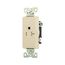 Heavy-Duty Industrial Single Receptacle, #14-10 Awg 20A 125V, Ivory, TR6350V-BOX