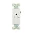 Heavy-Duty Industrial Single Receptacle, #14-10 Awg 20A 125V, Impact-Resistant & Back Body, Pvc, TR6350W-BOX
