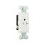 Heavy-Duty Industrial Single Receptacle, #14-10 Awg 20A 125V, Impact-Resistant & Back Body, Pvc, TR6350W-BOX