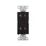 Heavy-Duty Industrial Duplex Receptacle, #14-10 Awg 20A 125V, Black, TR6352BK-BOX