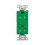 Heavy-Duty Industrial Duplex Receptacle, #14-10 Awg 20A 125V, Green, TR6352CDGN