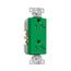 Heavy-Duty Industrial Duplex Receptacle, #14-10 Awg 20A 125V, Green, TR6352CDGN