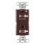 Commercial Duplex Receptacle, Half Control, #14-10 Awg 20A 125V, Brown, 2-Pole 3-Wire, TR6352CHB