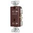 Commercial Duplex Receptacle, Half Control, #14-10 Awg 20A 125V, Brown, 2-Pole 3-Wire, TR6352CHB