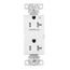 Commercial Duplex Receptacle, Half Control, #14-10 Awg 20A 125V, 2-Pole 3-Wire, TR6352CHW