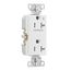 Commercial Duplex Receptacle, Half Control, #14-10 Awg 20A 125V, 2-Pole 3-Wire, TR6352CHW