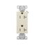Heavy-Duty Industrial Duplex Receptacle, #14-10 Awg 20A 125V, Light Almond, TR6352LA-BOX