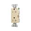 Heavy-Duty Industrial Duplex Receptacle, #14-10 Awg 20A 125V, Ivory, TR6352V-BOX