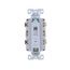 Led Nightlight w/ Duplex Receptacle, #12-#14 Awg 15A, Flush Mount, 120/277V, Light Almond, TR7734LA-BOX
