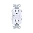 Led Nightlight w/ Duplex Receptacle, #12-#14 Awg 15A, Flush Mount, 120/277V, 2-Pole 3-Wire, TR7734W-BOX