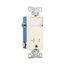 Combo Nightlight w/ Receptacle, #14-12 Awg 20A, Flush Mount, 120/277V, Almond, 2-Pole 3-Wire, TR7736A-BOX