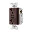 Combination 3.6A Usb Charger With Duplex Receptacle, 20A, 125V, B, TR7766B-BOX