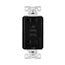 Combination 3.6A Usb Charger With Duplex Receptacle, 20A, 125V, Bk, Flush, TR7766BK-BOX