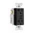 Combination 3.6A Usb Charger With Duplex Receptacle, 20A, 125V, Bk, Flush, TR7766BK-BOX