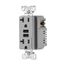 Combination 3.6A Usb Charger With Duplex Receptacle, 20A, 125V, Gy, #12-14 Awg, TR7766GY-BOX