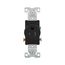 Commercial Single Receptacle, #14-10 Awg 15A 125V, Side Wire, Black, TR817BK-BOX