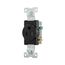 Commercial Single Receptacle, #14-10 Awg 15A 125V, Side Wire, Black, TR817BK-BOX