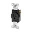 Commercial Single Receptacle, #14-10 Awg 15A 125V, Side Wire, Black, TR817BK-BOX