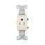 Commercial Single Receptacle, #14-10 Awg 15A 125V, Side Wire, Light Almond, TR817LA-BOX