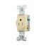Commercial Single Receptacle, #14-10 Awg 15A 125V, Side Wire, Ivory, TR817V-BOX
