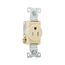 Commercial Single Receptacle, #14-10 Awg 15A 125V, Side Wire, Ivory, TR817V-BOX
