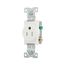 Commercial Single Receptacle, #14-10 Awg 15A 125V, SideWire, Impact-Resistant & Back Body, Pvc, TR817W-BOX