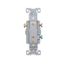 Commercial Single Receptacle, #14-10 Awg 15A 125V, SideWire, Impact-Resistant & Back Body, Pvc, TR817W-BOX