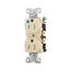 Arrow Hart Heavy-Duty Duplex Receptacle, #14-10 Awg 15A, 125V, Ivory, Pvc Body, Duplex, TR8200V
