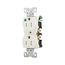 Arrow Hart Heavy-Duty Duplex Receptacle, #14-10 Awg 15A, Healthcare 125V, Pvc Body, Duplex, TR8200W