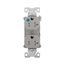 Arrow Hart Heavy-Duty Duplex Receptacle, #14-10 Awg 20A, 125V, Gray, Pvc Body, 5-20R, Duplex, TR8300GY