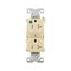 Arrow Hart Heavy-Duty Duplex Receptacle, #14-10 Awg 20A, 125V, Ivory, Pvc Body, 5-20R, Duplex, TR8300V