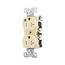 Arrow Hart Heavy-Duty Duplex Receptacle, #14-10 Awg 20A, 125V, Ivory, Pvc Body, 5-20R, Duplex, TR8300V
