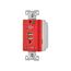Combo Usb Charger w/ Duplex Receptacle, 20A, Flush Mount, 125V, 5 Vdc, Red, 5-20R, 2-Pole 3-Wire, TR8355RD